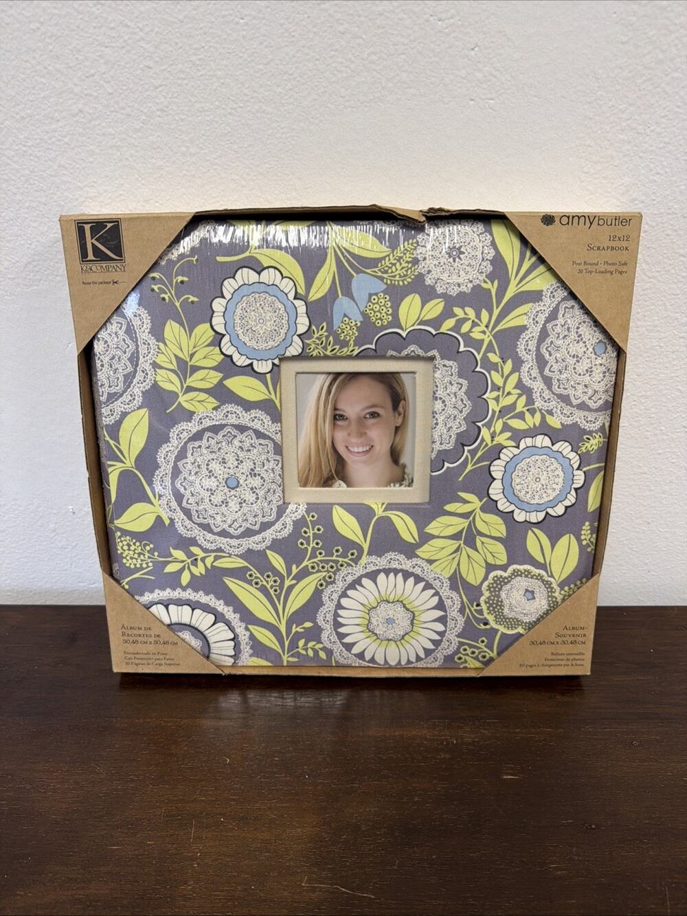 K&Company 12x12 Classic K Bailey Scrapbook Floral Photo Album, NIB